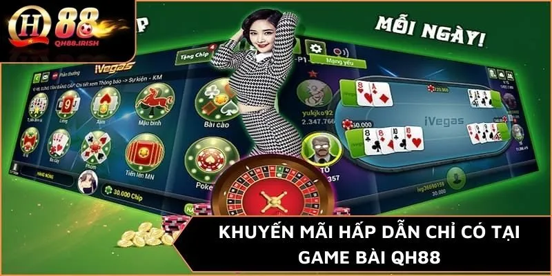 Khuyến mãi hấp dẫn chỉ có tại game bài QH88