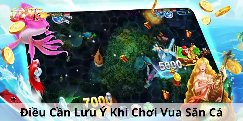 Điều game thủ cần lưu ý khi chơi game vua bắn cá